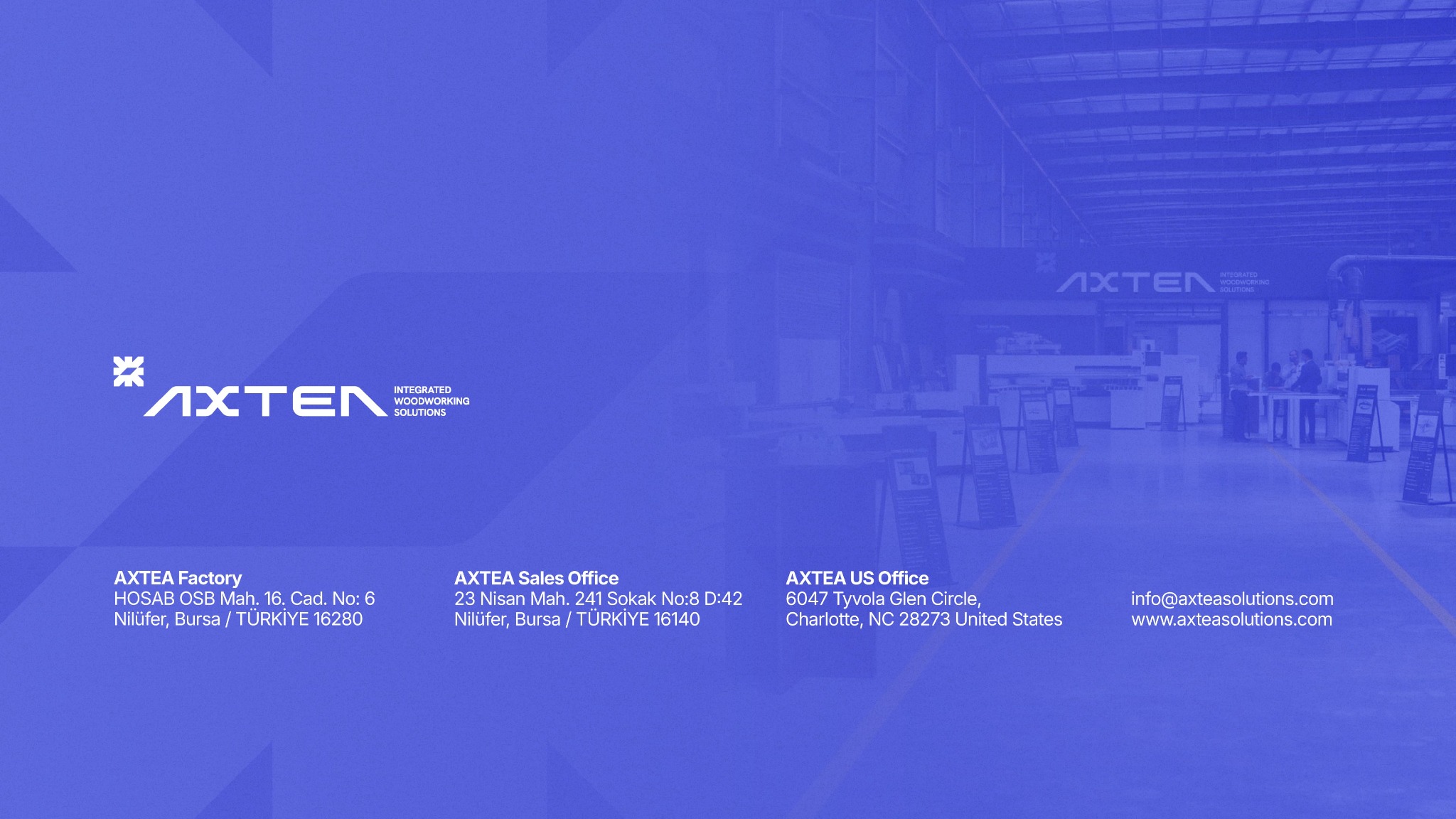 AXTEA contact poster